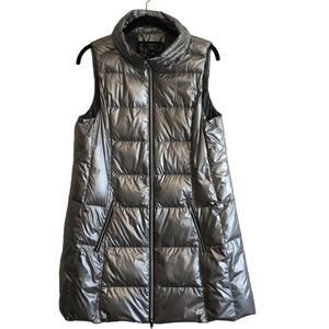 Anorak Long Metallic Down Vest